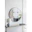 Miroir mural rond en verre antique D36 "pour console de salle de bain