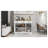 Farmhouse Buffet Cabinet with 3 Drawers & Doors - White Storage Sideboard for Dining Room, Kitchen Console Table