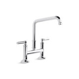 Quincy™ Deck-Mount Bridge Faucet, Lever Handles