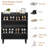 Shoe Cabinet With 2 Flip Drawers, Wooden Shoe Organizer Cabinet With Adjustable Shelf, Shoe Storage For Entryway, Hidden Shoe Cabinet For Hallway, Living Room, Black