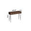 Table d'entrée, table d'entrée en bois avec pieds en métal