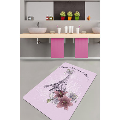 Tapis de bain antibactérien 100% polyester, 27,6 po x 47,2 po | Dessous antidérapant, 700 g / m², lavable en machine à 86 ° F | Doux et durable, idéal pour la sécurité et le confort de la salle de bain, facile d'entretien