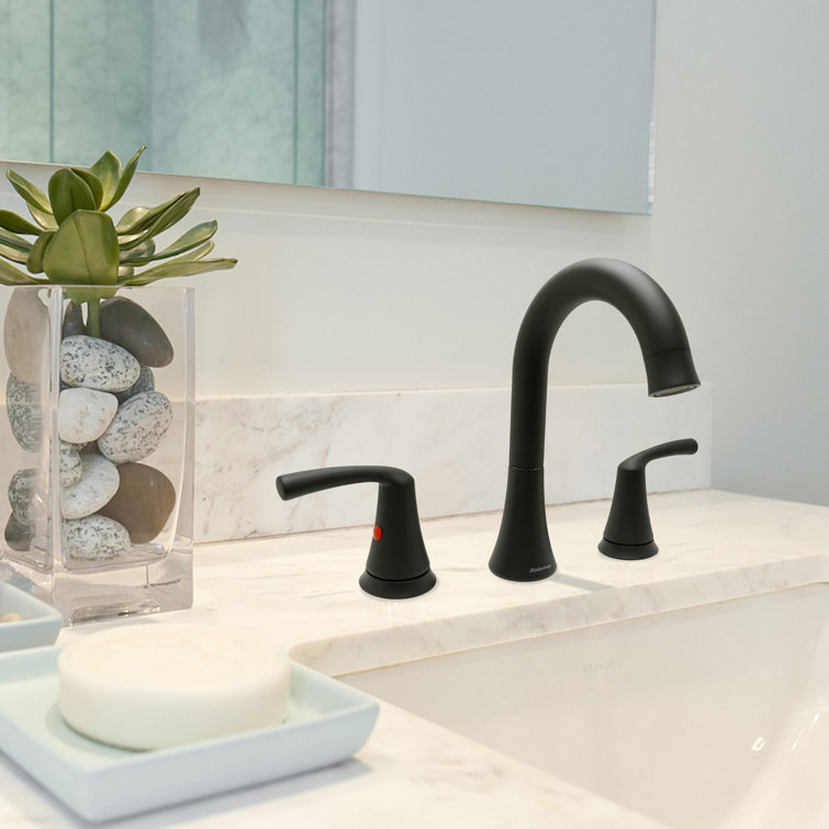 Widespread 2-handle Bathroom Faucet with Drain Assembly
