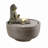 15" H Meditating Frog Water Fountain W/LEDs