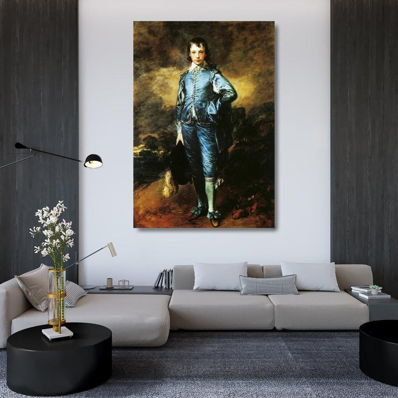 Le garçon bleu (Jonathan Buckall), H 48 po x l 33 po