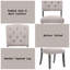 Ensemble de 2 chaises d'appoint en lin beige et chêne gris patiné Bernard-1103650890