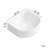 American Style Rectangle Vessel Sink For Bathroom - Above Counter Ceramic Wash Basin In Glossy White, Impact , Stain 15.9 Depth Modern Easy Maintenance, Secure Cushion Package,