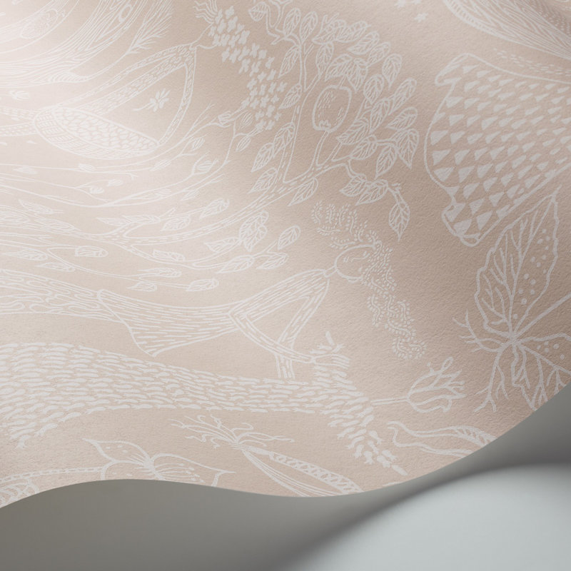 Papier peint Borástapeter Poème D'amour, Rose