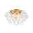 4-light Handcrafted Glass Bubble Semi-flush Mount