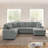 114" U-Shaped Sectional with Storage-855960941