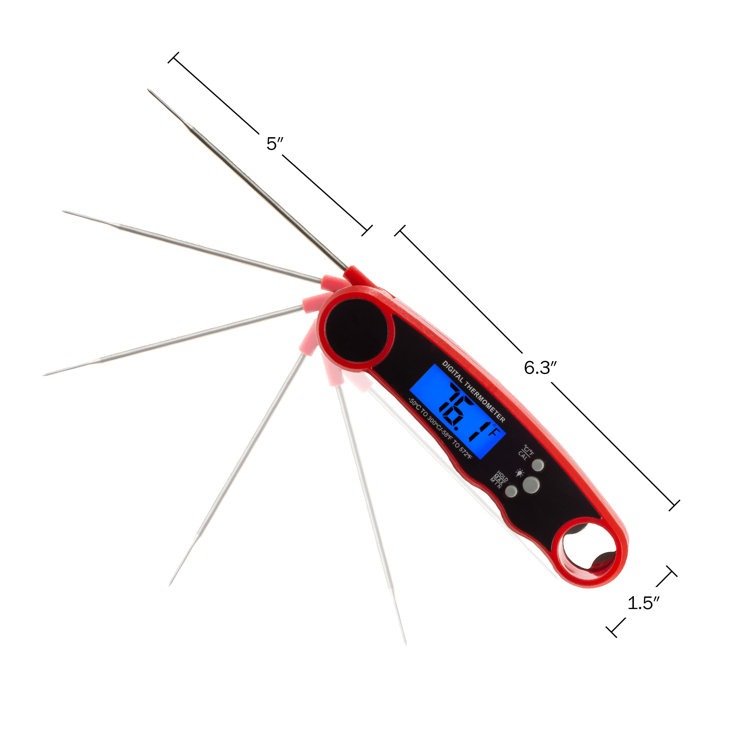 FixtureDisplays Instant Read Digital Oven Thermometer