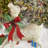 Set Of 2 48" Tall Large Iron Reindeer With Pinecone Bow