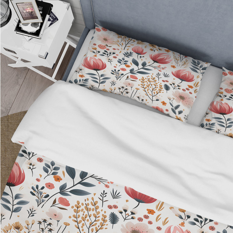 Ensemble de housse de couette Mattilyn, Housse de couette simple + 1 taie décorative stan