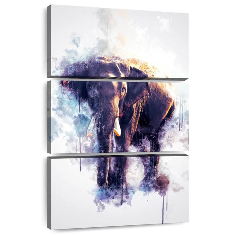 Brampt Elephant Looking, 65" H x 42" W