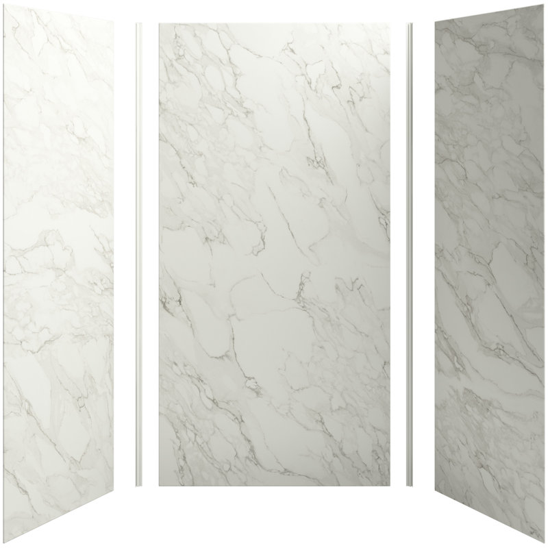 Choreograph 48" x 36" x 96" Shower Wall Kit, CrossCut Dune