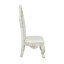 Chaise de salle à manger capitonnée en similicuir sculpté orné