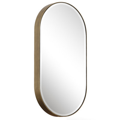 Larcenia Metal Oval Wall Mirror