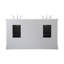 Ensemble de meuble-lavabo double 60 po Clarence-472133150