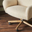 Chaise de bureau Cade - Crème Lisbon-1900905690