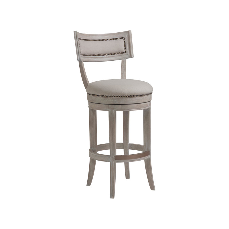 Tabouret de comptoir pivotant Co Couction Apéritif, Tabouret de bar (assise de 30 po de hauteur), Bianco