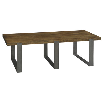 Anzla Solid Wood Top Single Coffee Table