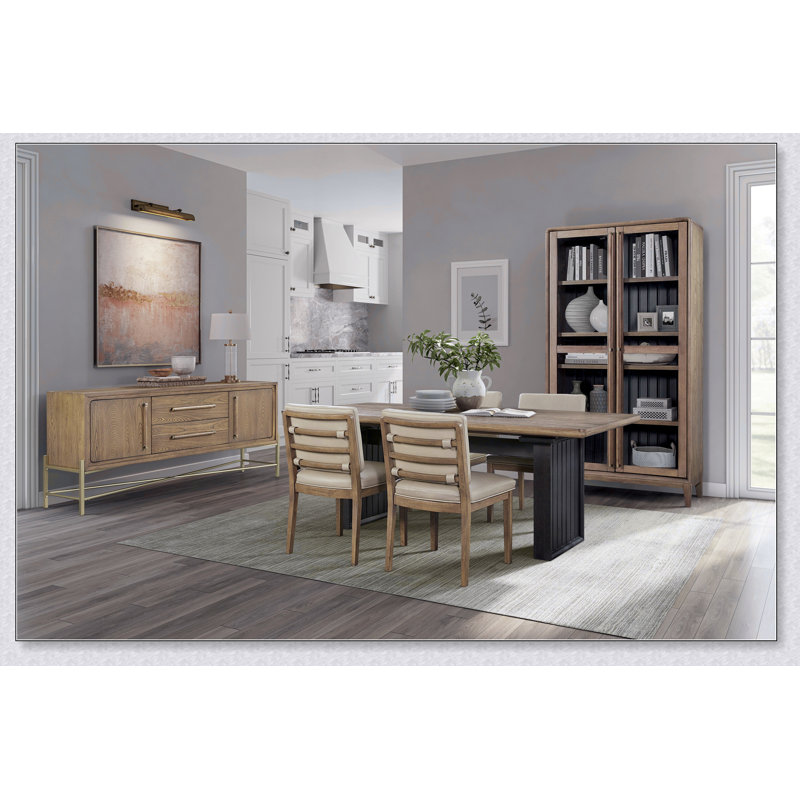 Metal Base Latte Sideboard