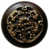 Antique Brass/Dark Walnut Wood