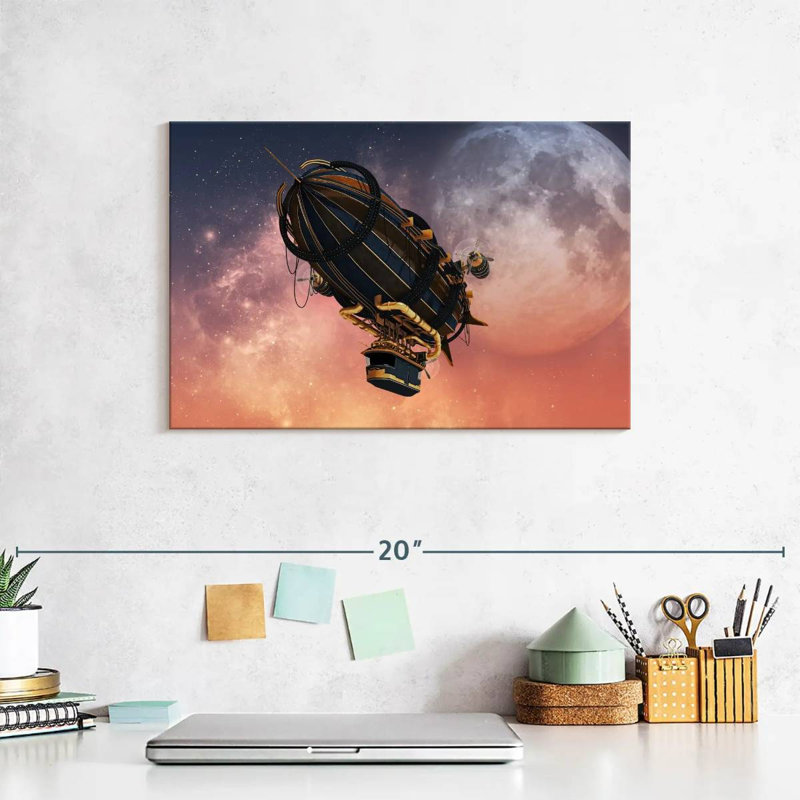 Mehar Steampunk Zeppelin, 8" H x 12" W