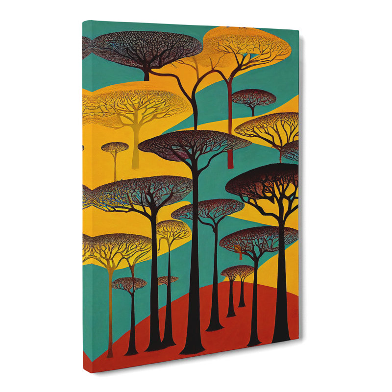 African Forest Vol.3 - Wrapped Canvas, 50cm H x 35cm W x 3cm D