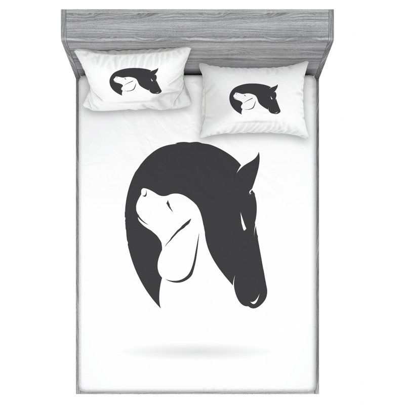 Microfiber Sheet Set, Queen Sheet Set with Fitted Sheet