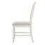 Ensemble de 4 chaises de salle à manger, structure rembourrée en bois d'hévéa, beige campagne moderne