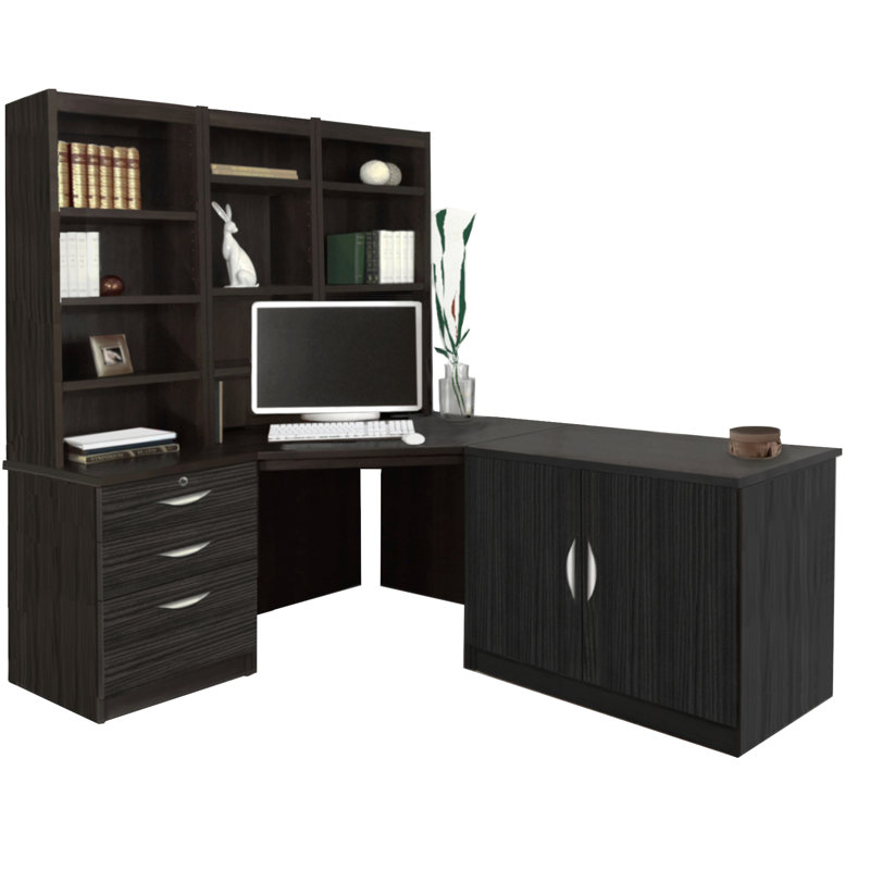 Neeley Modular Computer Desk, Black