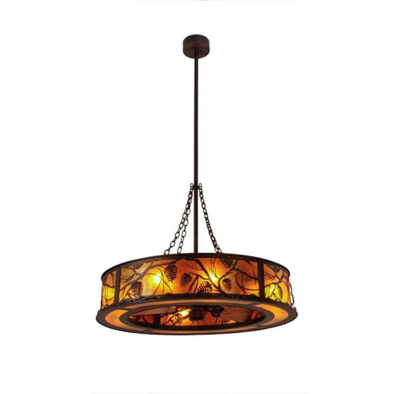 Whispering Pines Downrod Ceiling Fan