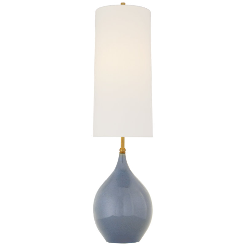 Thomas O'Brien Loren Large Table Lamp, Polar Blue Crackle