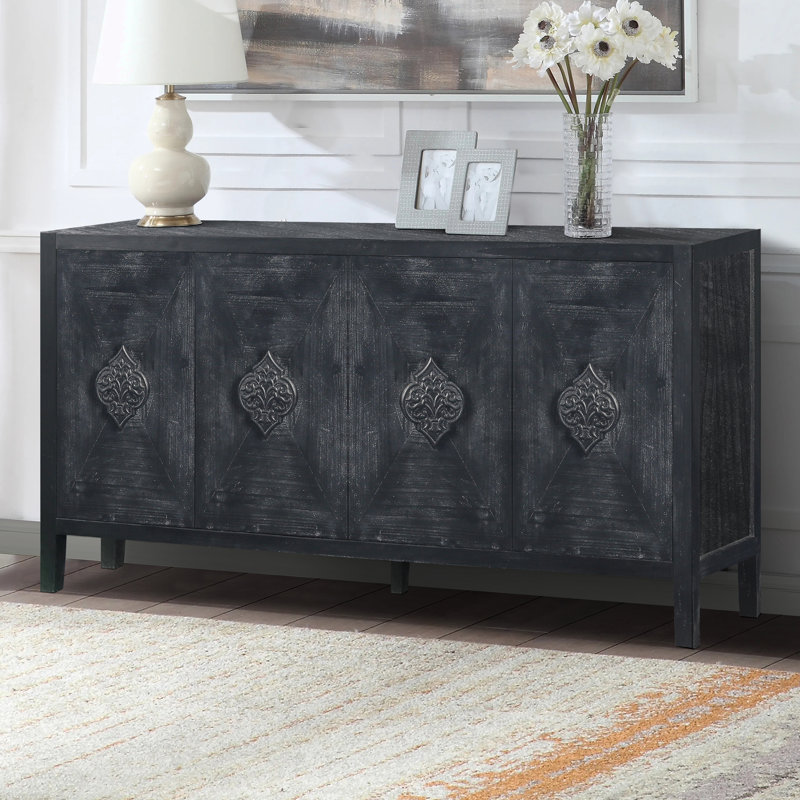 Console de rangement, Noir