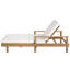 Chaise longue d'extérieur réglable à 5 positions avec structure en bois massif, coussins épais et accoudoirs Jovi-126554041-126554040