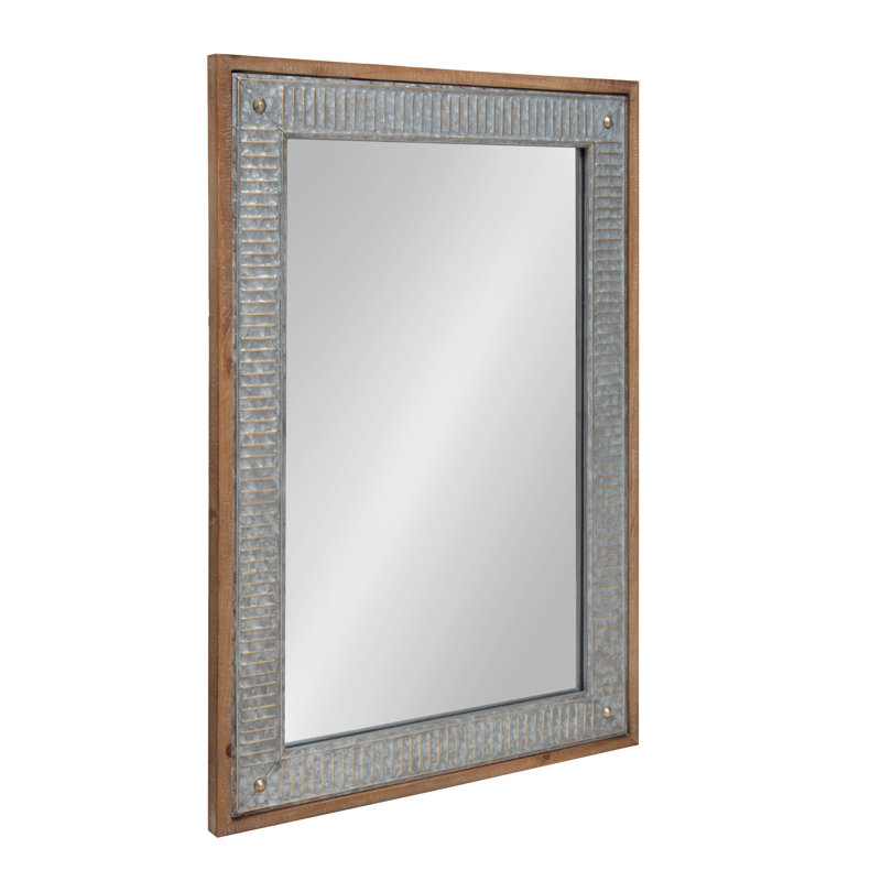Mariska Mirror, 39" x 27", Rustic Brown