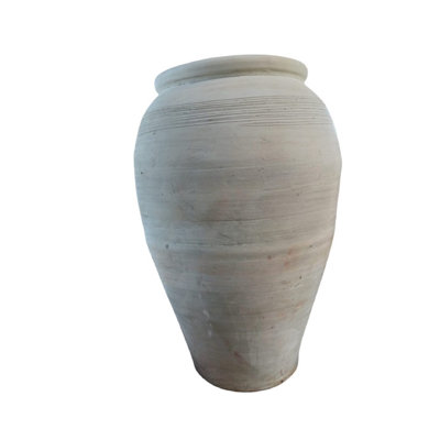 Terracotta Pot Dia 39.4" White