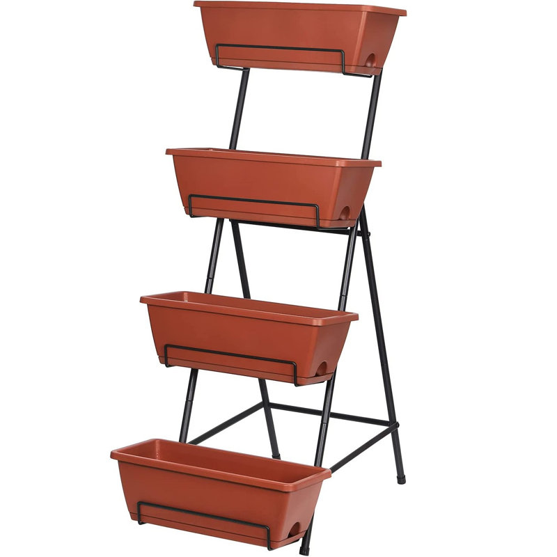 Jardin vertical en plastique ABS, Rouge, H 42,5 po x l 17 po x P 19 po