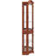 Armoire de coin avec finition en noyer