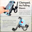 Support de fixation pour téléphone de vélo, rotation à 360 ° et support de téléphone réglable