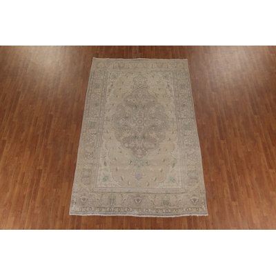 Distressed Traditional Area Rug 6x10