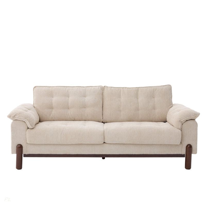 83.5 in. 3 Seater Modern Boucle Upholstered Sofa,Beige