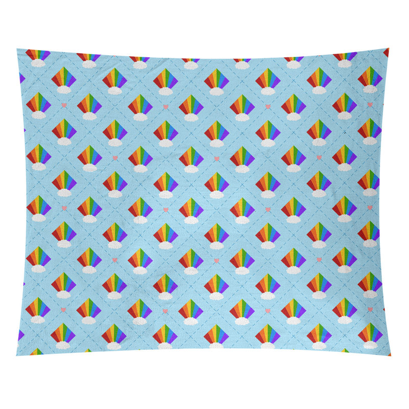 Argyle arc-en-ciel par katelyn elizabeth tapisserie Kitterman, Intérieur, H 91 po x l 107,5 po