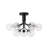 9-Light Textured Glass Tiered Semi-Flush Mount-858022876