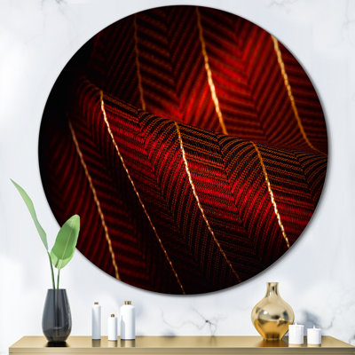 Ruby Red Fabric With Gold Line I " Ruby Red Fabric With Gold Line I " Color Photography Print