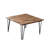 Retro Walnut Solid Wood Square Coffee Table