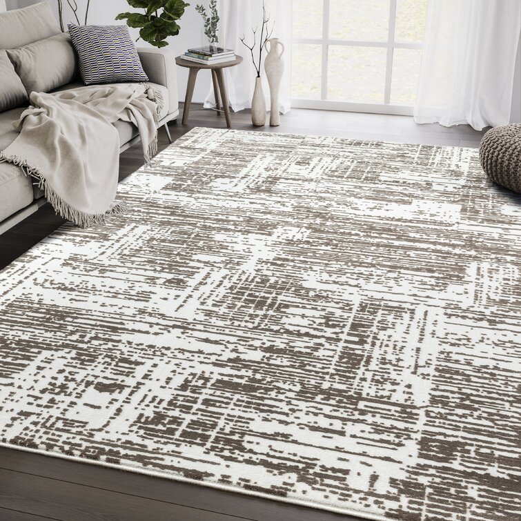 Kailianna Abstract Beige Area Rug 17 Stories Rug Size: Rectangle 6' x 9