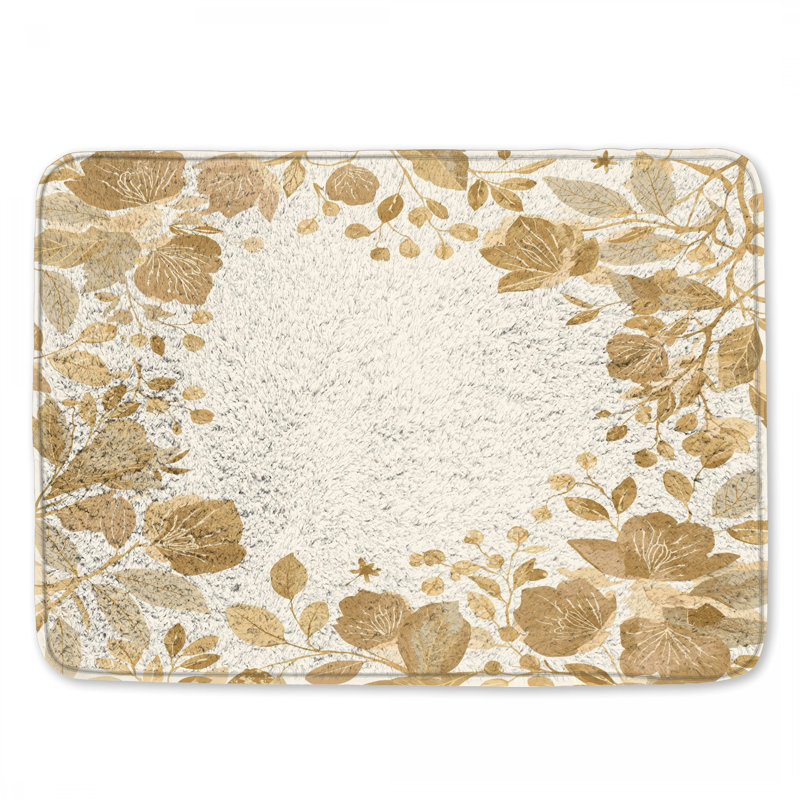 Tapis de bain doré, 24in W x 17in L