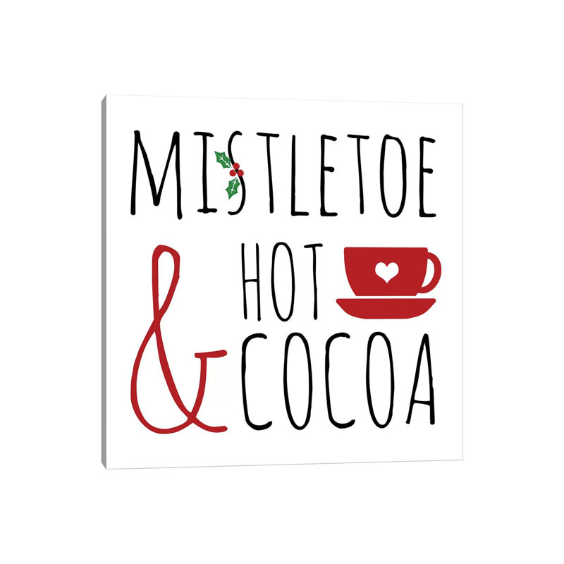 Mistletoe And Hot Cocoa by Anna Quach - Wrapped Canvas Print, 30.48cm H x 30.48cm W